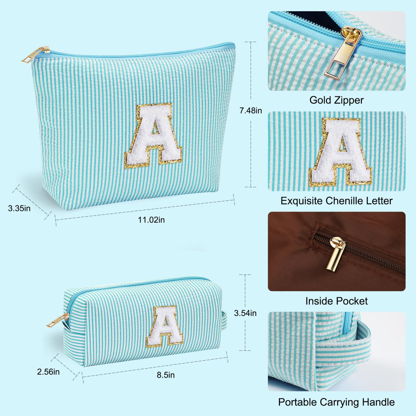YOOLIFE Birthday Gifts for Girls, Christmas Gifts for 3-12 Year Olds | Personalized Cute Makeup Bag | 21st Birthday Gifts - Image 6