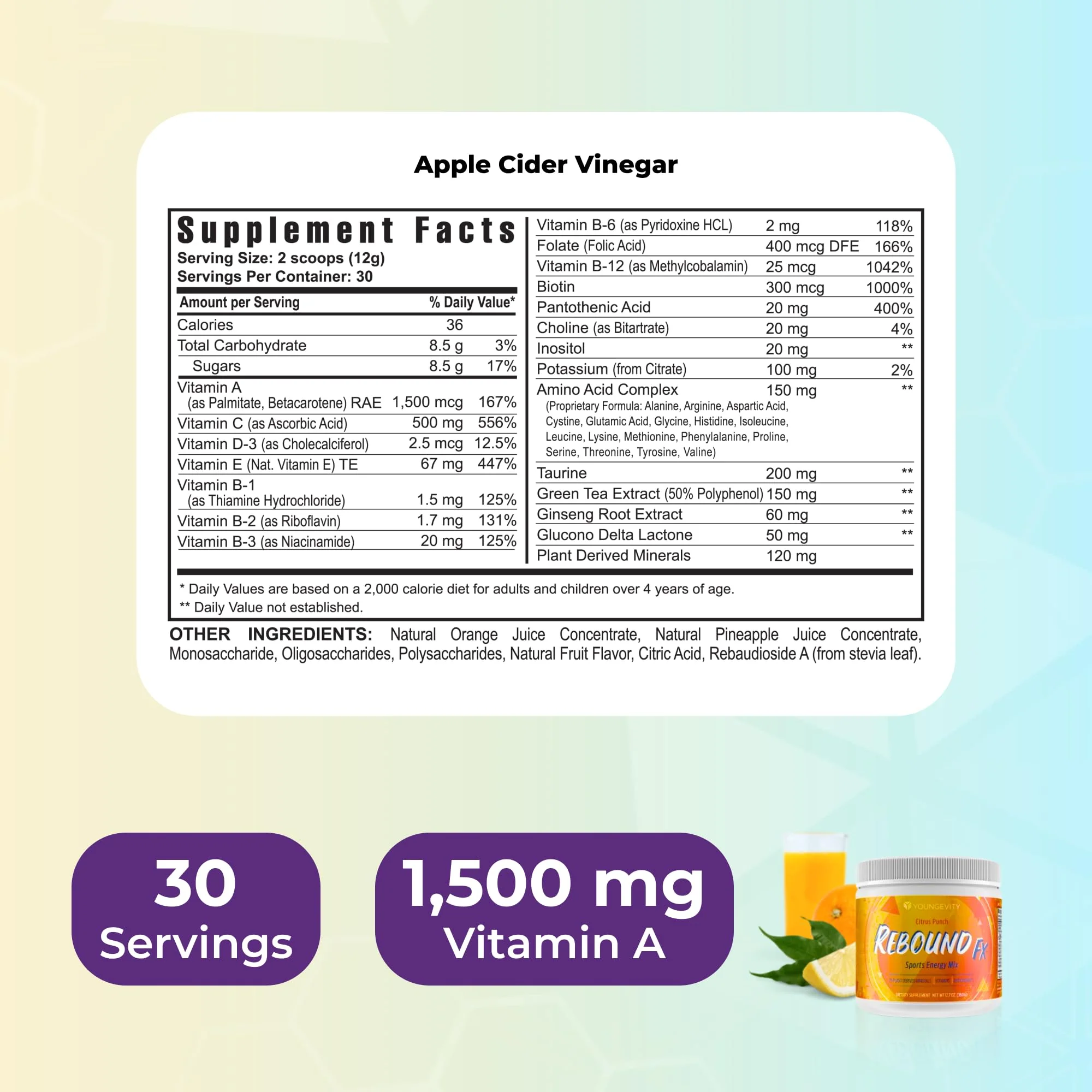 Youngevity Rebound FX Citrus Powder 360g Package May Vary - Image 6