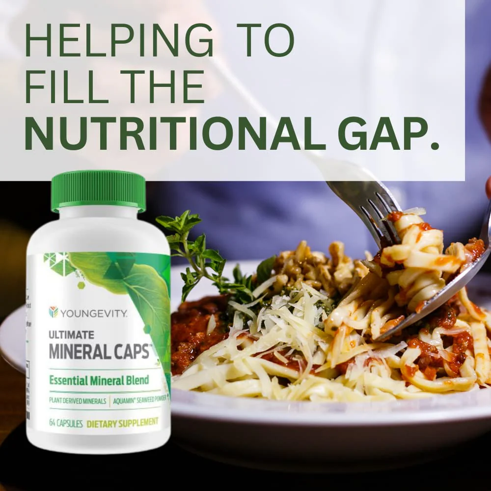 Youngevity Ultimate Mineral Caps™ - 70+ Essential Full Spectrum Trace Minerals - Nutrient-Dense, Derived from Humic & Aquamin Seaweed (64 Capsule) - Image 3