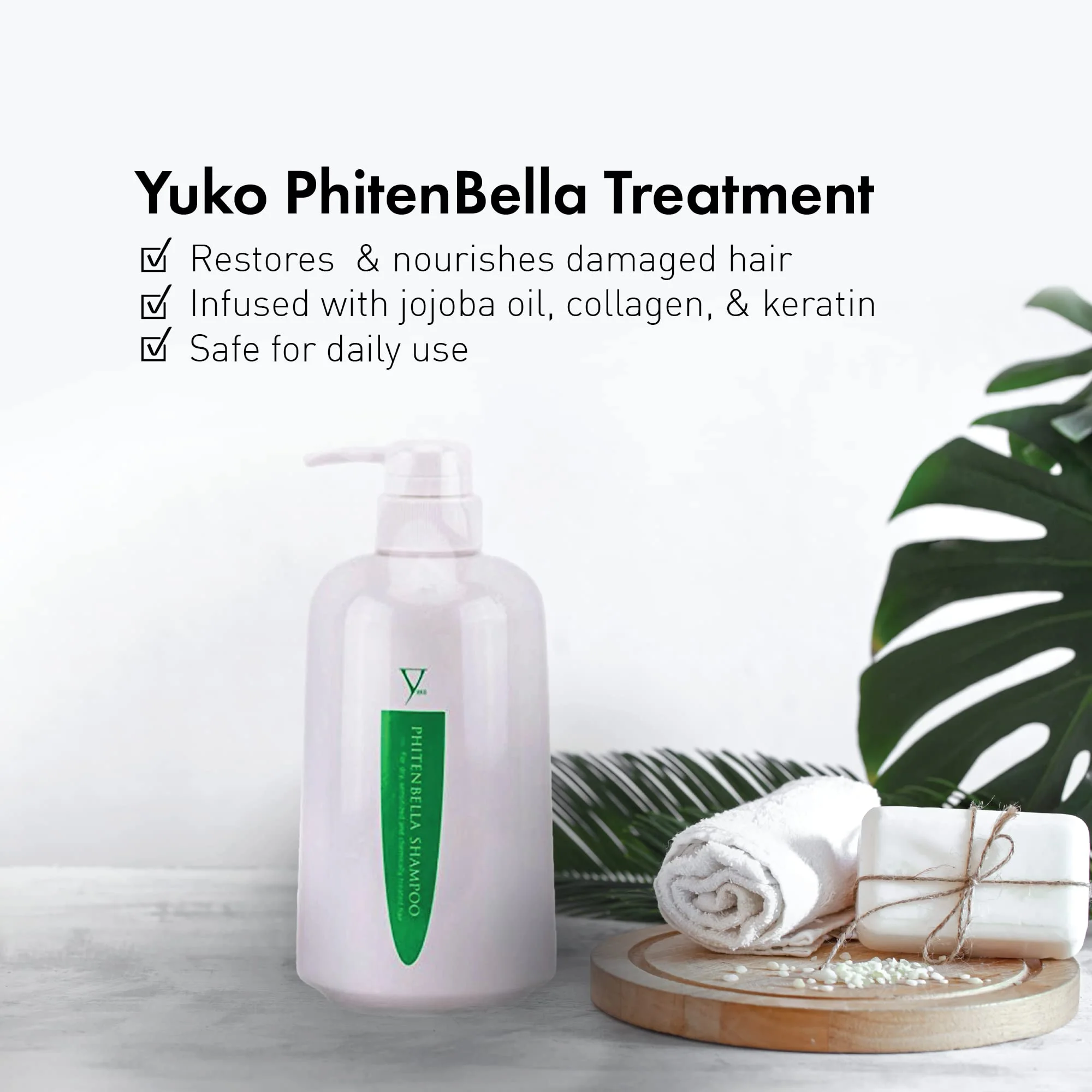 (Yuko PhitenBella Management for Damaged Hair - Hair Care Product w/ Jojoba Oil & Keratin, 24.7 Ounces) - Image 6