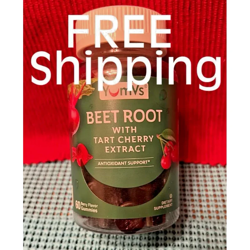 YumVs Beet Root w/Tart Cherry Extract Antioxidant 60 Berry Flavor Gummies EXP May 2026 - Image 5