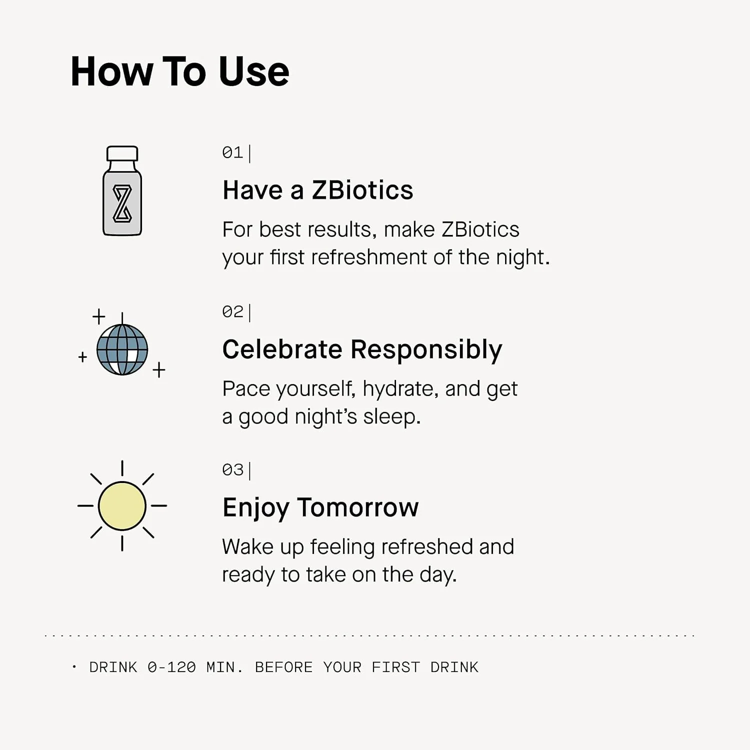 ZBiotics — Feel Better After Drinking, Wake Up Refreshed, Science-Backed, Patented Probiotic for Easier Mornings, Travel-Friendly, 6-Pack of 0.5 Fl Oz Bottles - Image 6