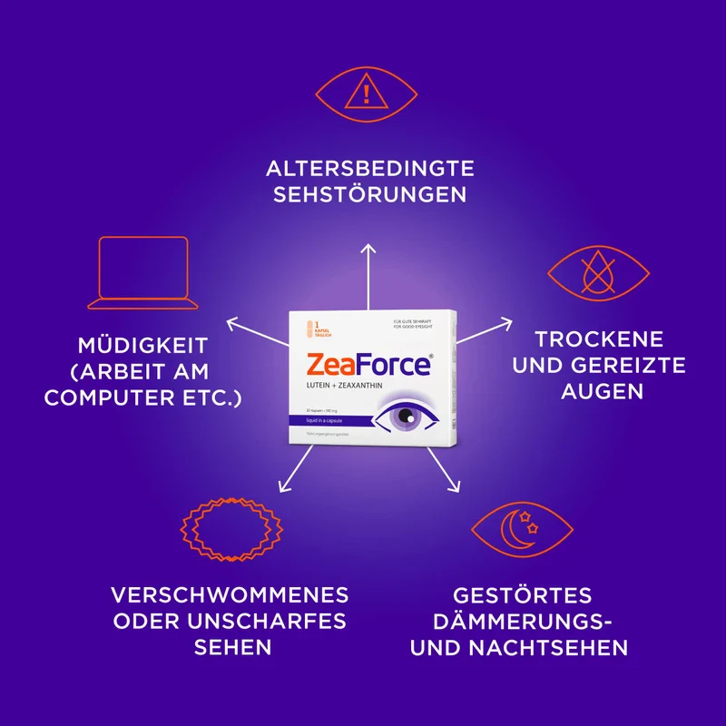 ZeaForce Perfect vision with just 1 capsule/day. Concentrated composition. Versatile effect. Liquid formula for faster effect. Laboratory tested (pack of 1) - Image 2