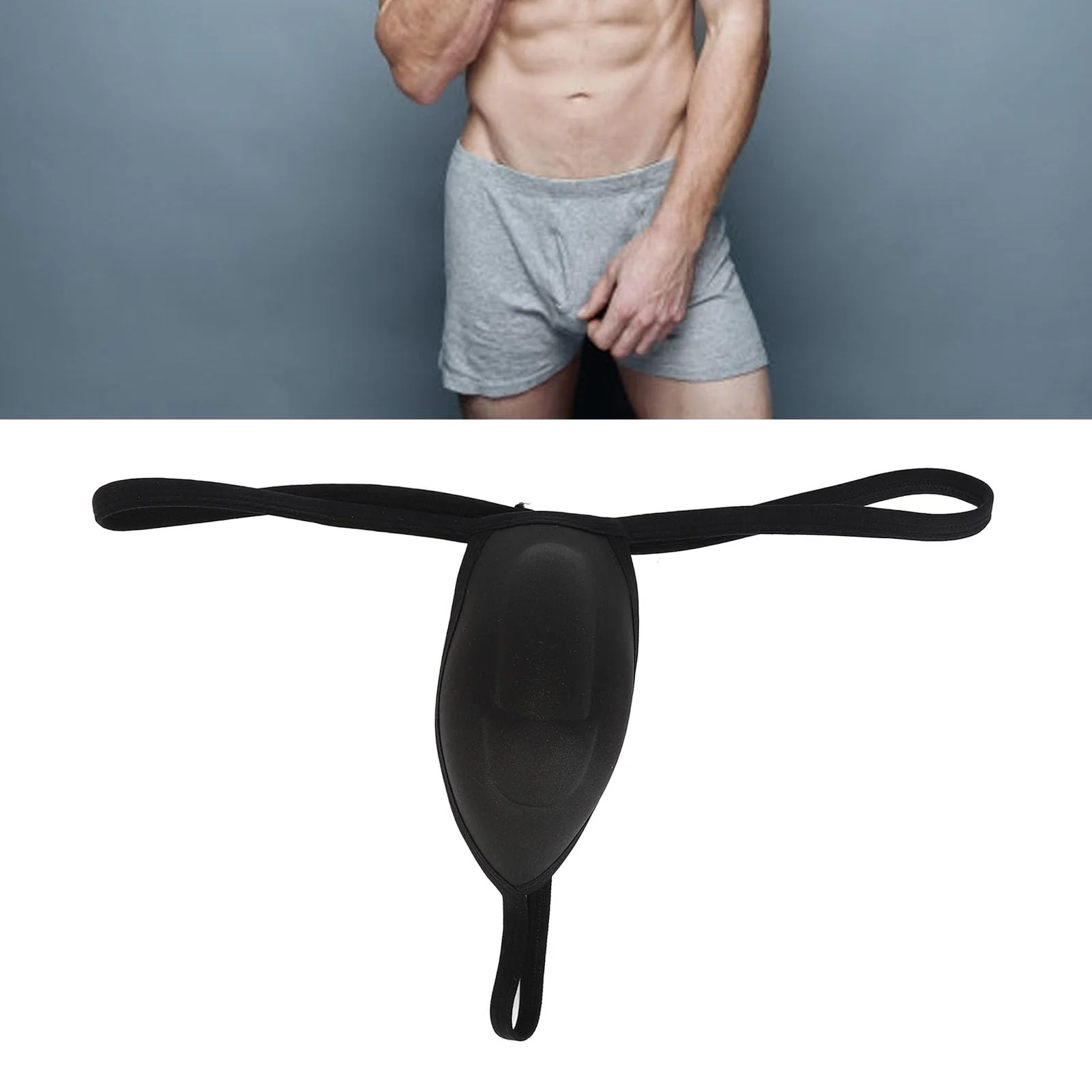 Zetiling High Elasticity Comfortable Scrotal Support Jock Strap Underwear for Vasectomy Recovery Gym Running Exercising (M), Medium - Image 6
