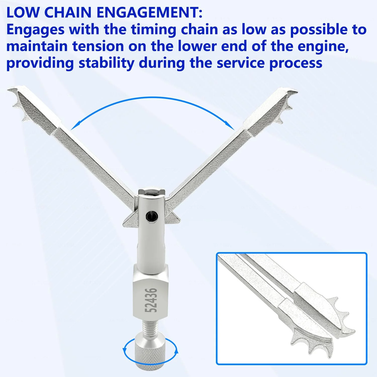 ZKTOOL EN-52436 Timing Chain Tensioner Retention Tool for Buick Angkewei 2.0 LSY, Cadillac XT4 (2019+) 2.0LT LSY, 2019+ (Silverado, Sierra 2.7LT L3B), Chevrolet Silverado 2.0LT (RPO LSY) Engine. - Image 4