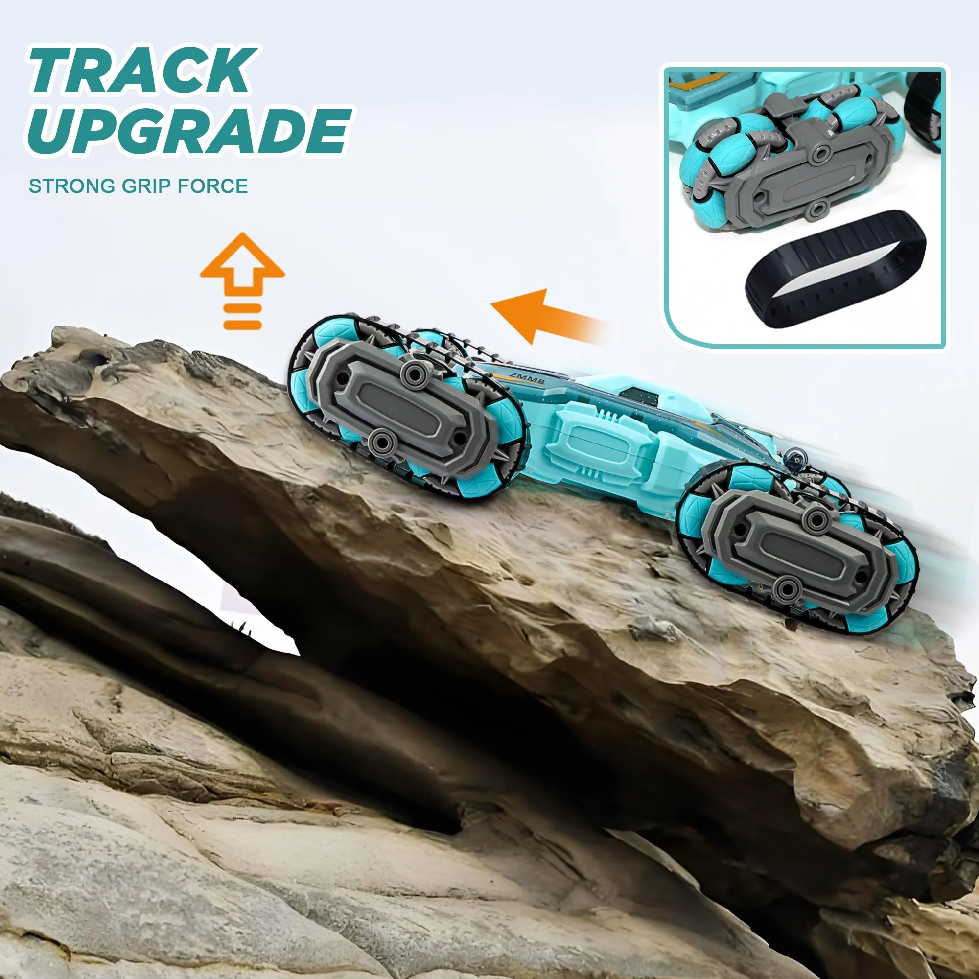 ZMMB 8 Wheel RC Stunt Car with Gesture Control, Spray & LED Lights, Double-Sided Off-Road Vehicle for Boys & Girls Ages 6-14, Ideal Christmas & Birthday Gift - Image 5