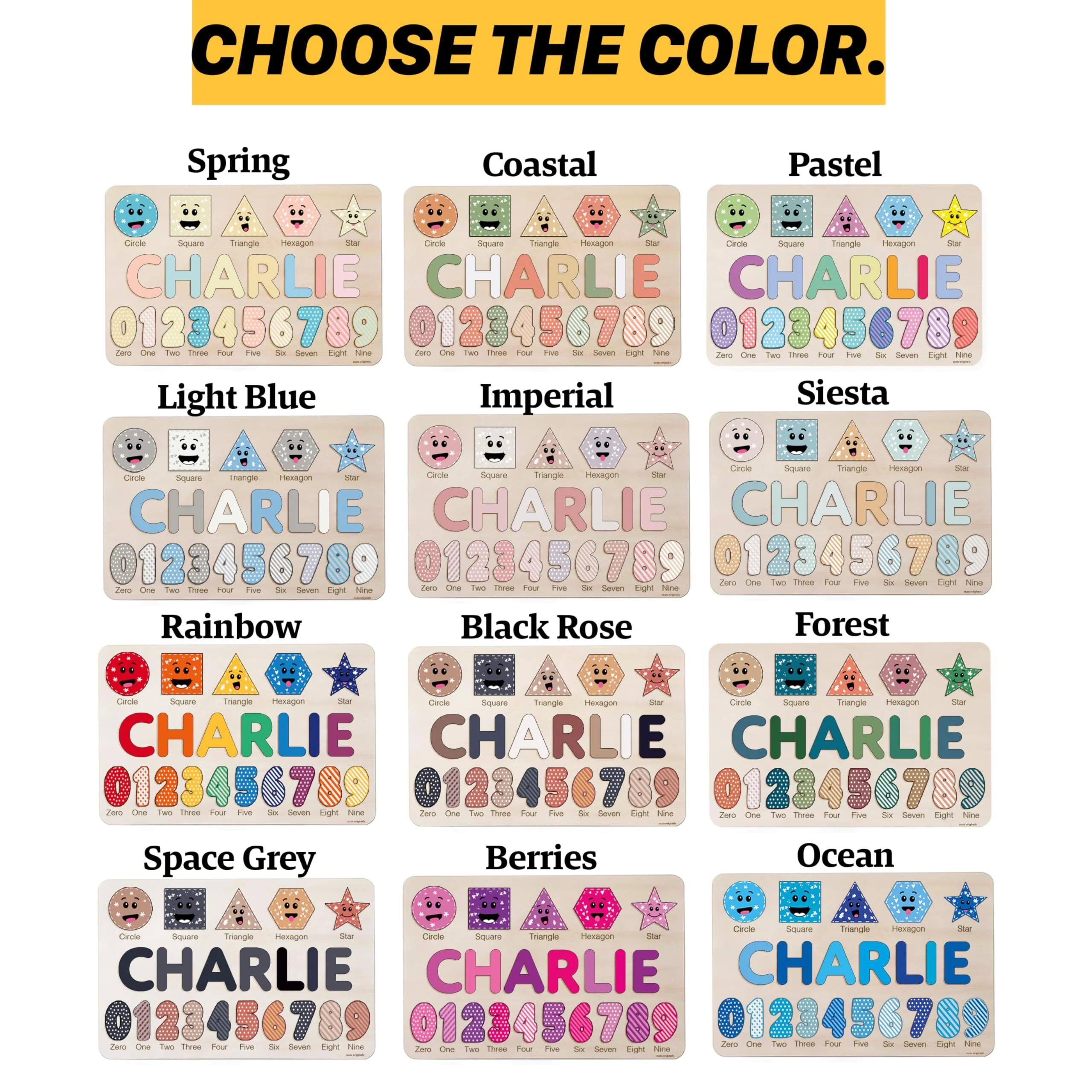 Zuzu Puzzle Puzzles for Toddlers Boy and Girl, Personalized Name Puzzle, 12 Month Toy, Gifts for 0 1 2 3 Years Old, Baby Gifts, Baby Shower, Christmas, NewBaby Gift, 0 3 6 9 12 18 24 36 Months - Image 9