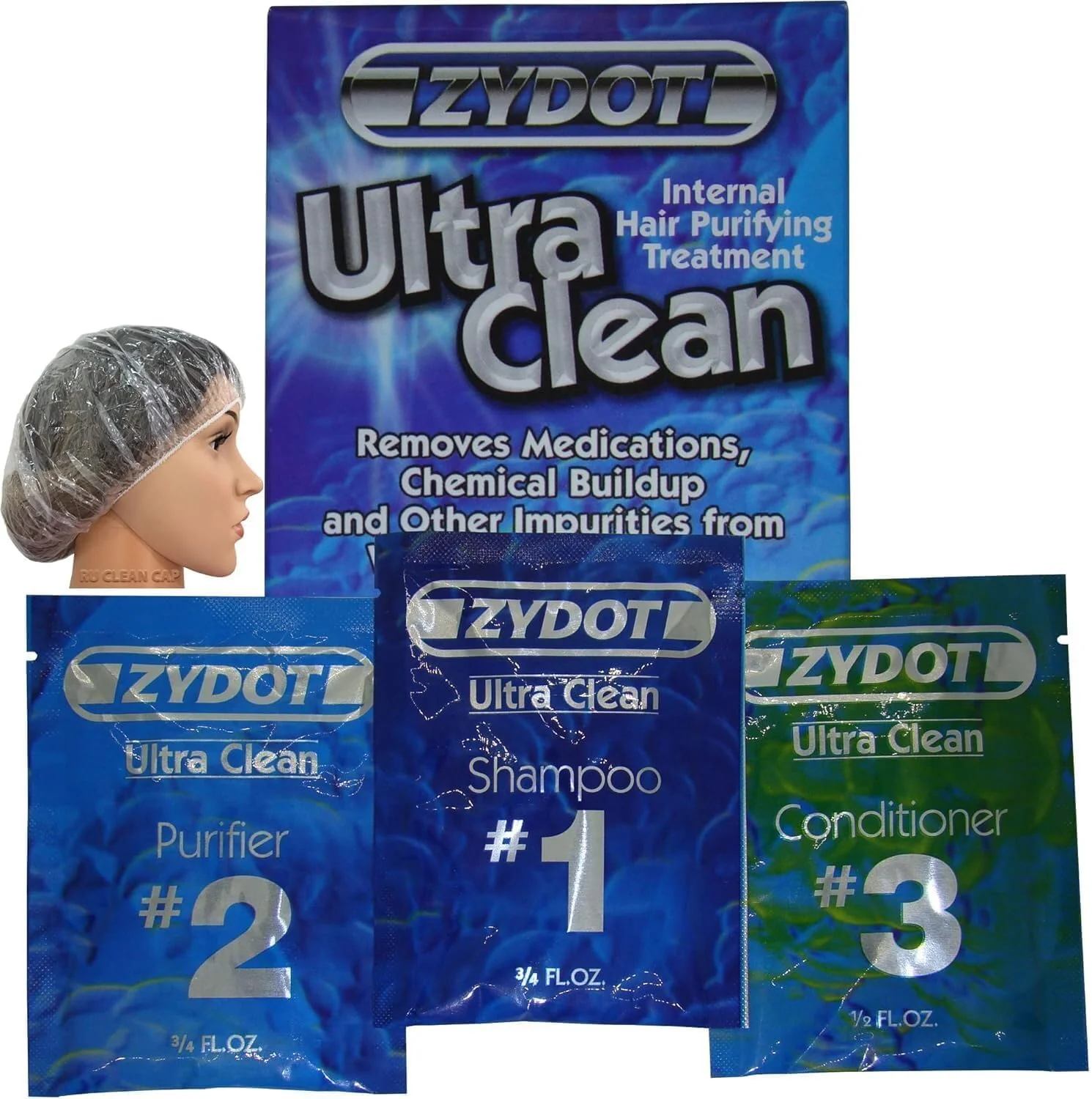 Zydot Ultra Clean Hair Detox Shampoo & Conditioner Kit, Removes Medications, Chemical Buildup & Impurities, Deep Cleansing Shampoo with Purifier & Conditioner for Hair Shaft Detox - Image 2